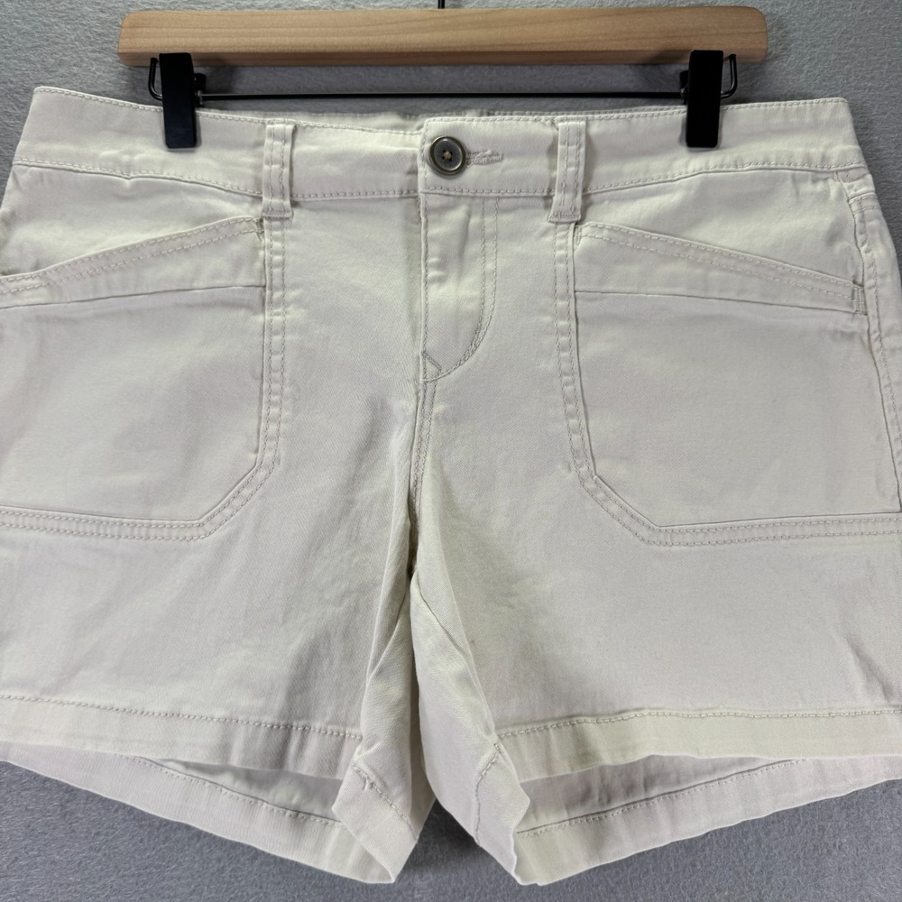 Union Bay Shorts Womens 11/30W Beige Relax Flap Pocket Classic Outdoor Y2K 5"‎